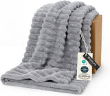 Bedsure GentleSoft White Throw Blanket for Couch - Halloween Decorations for Fall Home Living Room Decor, Cozy Fleece Blanket, Christmas Birthday Gifts for Women Mom Her Girls, Off White, 50x60 in