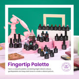 Beetles Gel Nail Polish Kit with U V Light 80Pcs Color Enchantment 55 Colors Gel Polish Starter Kit with Base Top Coat Nail Art Stickers Manicure Tools Gift for Women