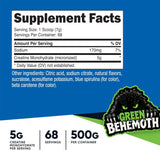 Nutricost Micronized Creatine Monohydrate Powder - 500g (100 Servings) - Pure Unflavored - 5g Per Serving - Non-GMO, Gluten Free