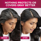 L'Oreal Paris Excellence Crème Permanent Hair Dye, Triple Care Hair Color with Hyaluronic Acid for 100% Gray Coverage, 4 Dark Brown, 1 Kit (Packaging May Vary)