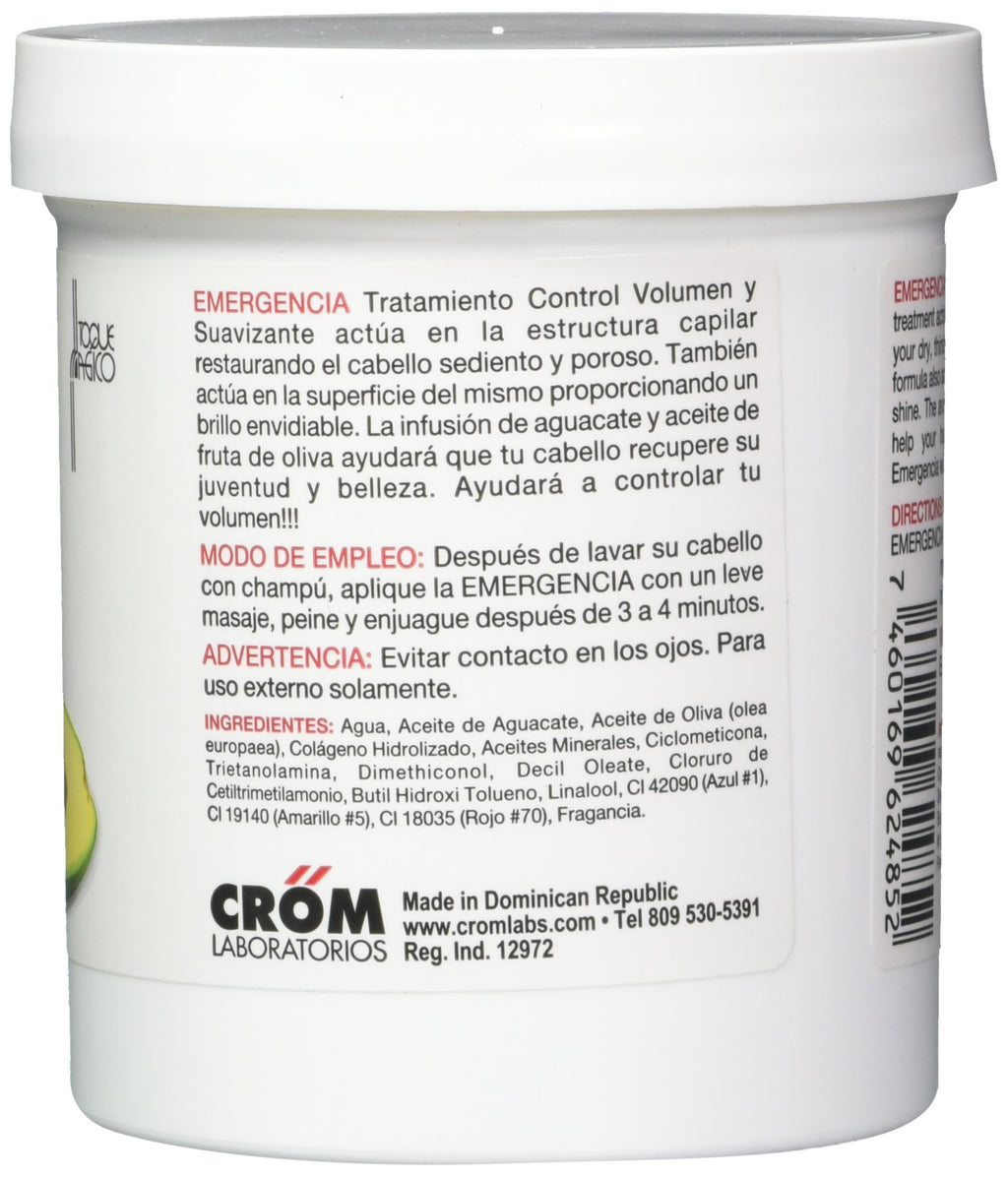 Toque Magico Emergencia Volume Control and Softening Deep Acting Mask, 16 Ounce