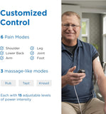 OMRON Max Power Relief TENS Unit Muscle Stimulator, Simulated Massage Therapy for Lower Back, Arm, Shoulder, Leg, Foot, and Arthritis Pain, Drug-Free Pain Relief (PM500)