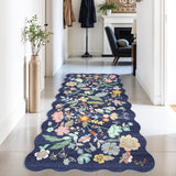 Washable Christmas Rug Runner 2x6 - Xmas Snowflake Green Rug for Kitchen Entryway Non Slip Farmhouse Low Pile Carpet for Laundry Bedroom Bathroom Stain Resistant Floor Mat Pet-Friendly Rug（2x6，Green）
