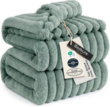 Bedsure GentleSoft White Throw Blanket for Couch - Halloween Decorations for Fall Home Living Room Decor, Cozy Fleece Blanket, Christmas Birthday Gifts for Women Mom Her Girls, Off White, 50x60 in