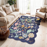 Washable Christmas Rug Runner 2x6 - Xmas Snowflake Green Rug for Kitchen Entryway Non Slip Farmhouse Low Pile Carpet for Laundry Bedroom Bathroom Stain Resistant Floor Mat Pet-Friendly Rug（2x6，Green）