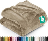 Utopia Bedding Soft Fleece Bed Blanket Throw Size Ash Grey (50x60 Inch)