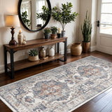 Washable Christmas Rug Runner 2x6 - Xmas Snowflake Green Rug for Kitchen Entryway Non Slip Farmhouse Low Pile Carpet for Laundry Bedroom Bathroom Stain Resistant Floor Mat Pet-Friendly Rug（2x6，Green）