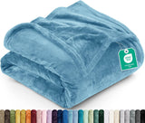 Utopia Bedding Soft Fleece Bed Blanket Throw Size Ash Grey (50x60 Inch)