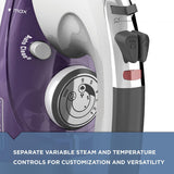 BLACK+DECKER Easy Steam Compact Iron for Clothes, Automatic Shutoff, Nonstick Plate, Light Weight, 1200 Watts