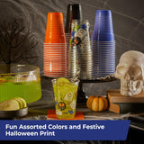 Hefty Party On Disposable Plastic Cups, Assorted, 16 Ounce, 100 Count
