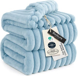 Bedsure GentleSoft White Throw Blanket for Couch - Halloween Decorations for Fall Home Living Room Decor, Cozy Fleece Blanket, Christmas Birthday Gifts for Women Mom Her Girls, Off White, 50x60 in