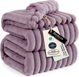 Bedsure GentleSoft White Throw Blanket for Couch - Halloween Decorations for Fall Home Living Room Decor, Cozy Fleece Blanket, Christmas Birthday Gifts for Women Mom Her Girls, Off White, 50x60 in