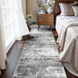 Washable Christmas Rug Runner 2x6 - Xmas Snowflake Green Rug for Kitchen Entryway Non Slip Farmhouse Low Pile Carpet for Laundry Bedroom Bathroom Stain Resistant Floor Mat Pet-Friendly Rug（2x6，Green）