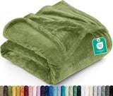 Utopia Bedding Soft Fleece Bed Blanket Throw Size Ash Grey (50x60 Inch)