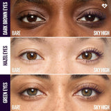Maybelline Lash Sensational Sky High Washable Mascara Makeup, Volumizing, Lengthening, Defining, Curling, Multiplying, Buildable Formula, Blackest Black, 1 Count