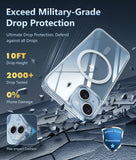 FNTCASE for iPhone 16 Phone Case Compatible with Magsafe Clear Phonecase