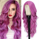 Long Ombre Blonde Wigs for Women 26 inch Long Wavy Middle Part Wig Ombre Blonde Wigs Upgraded Protein Fiber Hair Replacement Wig Cosplay Costume Halloween Wig(26'' Brown Ombre Blonde)