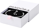 Pandora Moments Snake Chain Slider Bracelet - Charm Bracelet  - Sterling Silver with Clear Cubic Zirconia - 11" - with Gift Box