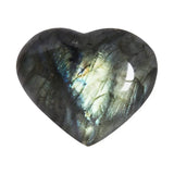 Heart Shaped Natural Labradorite Palm Stone Healing Gemstone Mineral Reiki Chakra Crystal Polished Pocket Stone