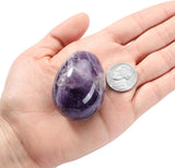 Natural Amethyst Egg Sphere  with Acrylic Stand 