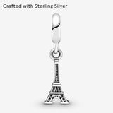 Jewelry Eiffel Tower Sterling Silver Charm, with Gift Box