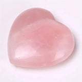 Natural Large Rose Quartz Heart Shaped Palm Stone 