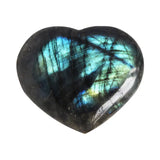 Heart Shaped Natural Labradorite Palm Stone Healing Gemstone Mineral Reiki Chakra Crystal Polished Pocket Stone